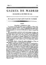 Gazeta de Madrid. 1808. Núm. 8, 26 de enero de 1808 | Biblioteca Virtual Miguel de Cervantes