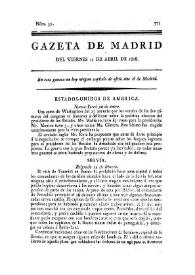 Gazeta de Madrid. 1808. Núm. 35, 15 de abril de 1808 | Biblioteca Virtual Miguel de Cervantes
