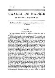 Gazeta de Madrid. 1808. Núm. 96, 24 de julio de 1808 | Biblioteca Virtual Miguel de Cervantes