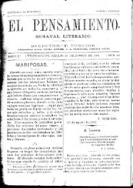 El pensamiento semanal literario. Núm. 10, 25 de agosto de 1894 | Biblioteca Virtual Miguel de Cervantes