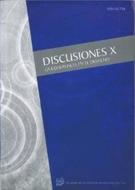 Discusiones. Núm. 10, 2011 | Biblioteca Virtual Miguel de Cervantes