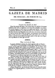 Gazeta de Madrid. 1809. Núm. 46, 15 de febrero de 1809 | Biblioteca Virtual Miguel de Cervantes