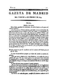 Gazeta de Madrid. 1809. Núm. 55, 24 de febrero de 1809 | Biblioteca Virtual Miguel de Cervantes