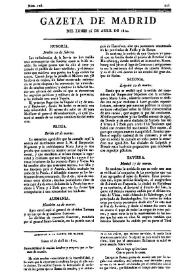Gazeta de Madrid. 1810. Núm. 106, 16 de abril de 1810 | Biblioteca Virtual Miguel de Cervantes