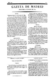Gazeta de Madrid. 1810. Núm. 141, 21 de mayo de 1810 | Biblioteca Virtual Miguel de Cervantes