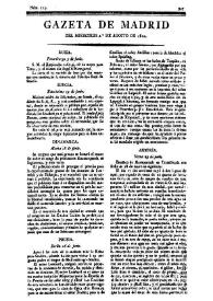 Gazeta de Madrid. 1810. Núm. 213, 1º de agosto de 1810 | Biblioteca Virtual Miguel de Cervantes