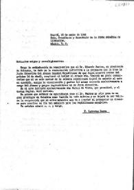 Carta de Francesc Carreras Reura a la Junta Española de Liberación. Bogotá, 25 de marzo de 1944 | Biblioteca Virtual Miguel de Cervantes