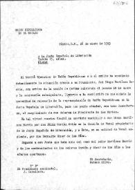 Carta de Justo Caballero a la Junta Española de Liberación. México, D. F., 26 de enero de 1945 | Biblioteca Virtual Miguel de Cervantes