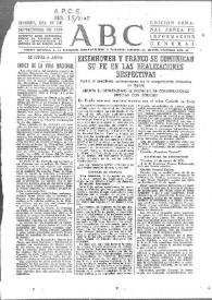 Eisenhower y Franco se comunican su fe en las realizaciones respectivas | Biblioteca Virtual Miguel de Cervantes
