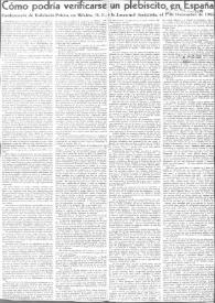 Cómo podría verificarse un plebiscito en España. Conferencia de Indalecio Prieto, en México, D. F., a la Juventud Socialista, el 7 de Diciembre de 1945 | Biblioteca Virtual Miguel de Cervantes