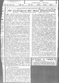 Al margen de dos noticias / por Indalecio Prieto | Biblioteca Virtual Miguel de Cervantes
