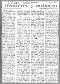 Antonio Machado. Destierro y entierro / por Indalecio Prieto | Biblioteca Virtual Miguel de Cervantes