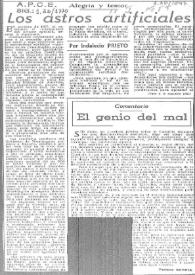 Los astros artificiales / por Indalecio Prieto | Biblioteca Virtual Miguel de Cervantes