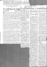 Legitimidad e inanidad / por Indalecio Prieto | Biblioteca Virtual Miguel de Cervantes