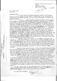 Carta de Eugenio Xammar a Carlos Esplá. París, 9 de junio de 1954 | Biblioteca Virtual Miguel de Cervantes