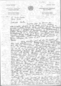 Carta de Eugenio Xammar a Carlos Esplá. Ginebra, 23 de enero de 1955 | Biblioteca Virtual Miguel de Cervantes