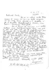 Carta de Eugenio Xammar a Carlos Esplá. 4 de abril de 1955 | Biblioteca Virtual Miguel de Cervantes