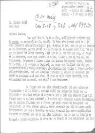 Carta de Eugenio Xammar a Carlos Esplá. Ginebra, 7 de mayo de 1956 | Biblioteca Virtual Miguel de Cervantes
