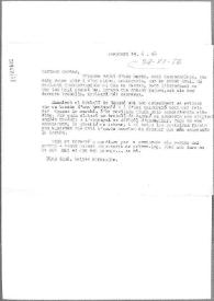 Carta de Eugenio Xammar a Carlos Esplá. Perpiñán, 19 de junio de 1956 | Biblioteca Virtual Miguel de Cervantes