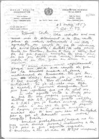 Carta de Eugenio Xammar a Carlos Esplá. Ginebra, 22 de mayo de 1957 | Biblioteca Virtual Miguel de Cervantes