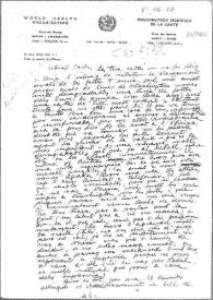 Carta de Eugenio Xammar a Carlos Esplá. Ginebra, 5 de diciembre de 1958 | Biblioteca Virtual Miguel de Cervantes