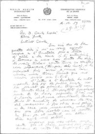 Carta de Eugenio Xammar a Carlos Esplá. Ginebra, 16 de octubre de 1959 | Biblioteca Virtual Miguel de Cervantes