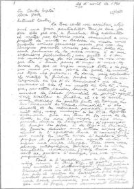 Carta de Eugenio Xammar a Carlos Esplá. Nueva York, 26 de abril de 1960 | Biblioteca Virtual Miguel de Cervantes