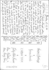 Postal de Eugenio Xammar a Carlos Esplá. Ginebra, 15 de diciembre de 1960 | Biblioteca Virtual Miguel de Cervantes