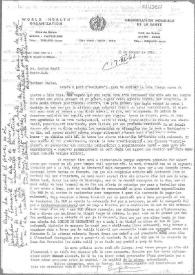 Carta de Eugenio Xammar a Carlos Esplá. Ginebra, 11 de febrero de 1961 | Biblioteca Virtual Miguel de Cervantes