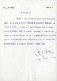 Carta dirigida a Arthur Rubinstein. Madrid (España), 16-10-1956 | Biblioteca Virtual Miguel de Cervantes