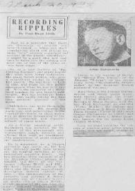 Recording ripples | Biblioteca Virtual Miguel de Cervantes