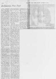 Rubinstein plus four | Biblioteca Virtual Miguel de Cervantes