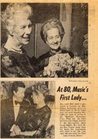 At 80, music's first lady... | Biblioteca Virtual Miguel de Cervantes