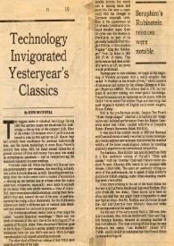 Technology invigorated yesteryear's classics | Biblioteca Virtual Miguel de Cervantes