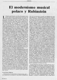 Scherzo : El modernismo musical polaco y Rubinstein | Biblioteca Virtual Miguel de Cervantes
