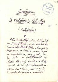 Apuntaciones. El castellano de Víctor Hugo | Biblioteca Virtual Miguel de Cervantes