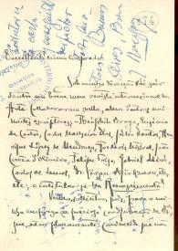 Carta manuscrita | Biblioteca Virtual Miguel de Cervantes