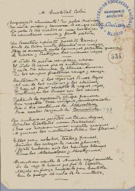 A Cristóbal Colón : [Poema] | Biblioteca Virtual Miguel de Cervantes