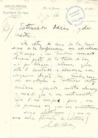 Carta manuscrita con membrete: "Grande Hotel International Ferdinand Mentges propietario" | Biblioteca Virtual Miguel de Cervantes