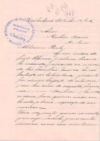 Carta manuscrita | Biblioteca Virtual Miguel de Cervantes