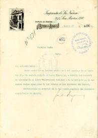 Carta de Drago, José María | Biblioteca Virtual Miguel de Cervantes