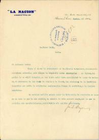 Carta de Drago, José María | Biblioteca Virtual Miguel de Cervantes