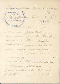 Carta manuscrita | Biblioteca Virtual Miguel de Cervantes