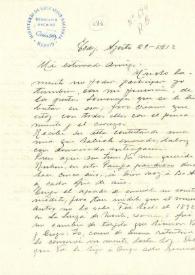 Carta de Gomet, Daniel B. | Biblioteca Virtual Miguel de Cervantes