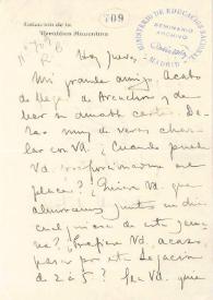 Carta de Larreta, E. R. | Biblioteca Virtual Miguel de Cervantes