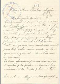 Carta manuscrita | Biblioteca Virtual Miguel de Cervantes
