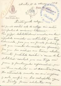 Carta manuscrita con membrete: "Telegramme Hötel Brighton Paris" | Biblioteca Virtual Miguel de Cervantes