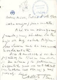 Carta manuscrita | Biblioteca Virtual Miguel de Cervantes