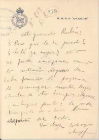 Carta de Salazar, Ángel de | Biblioteca Virtual Miguel de Cervantes