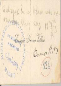 Carta de García Velloso, Enrique | Biblioteca Virtual Miguel de Cervantes